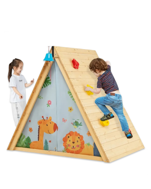 By DORTALA 2-in-1 Kids Climbing Frame | Playroom