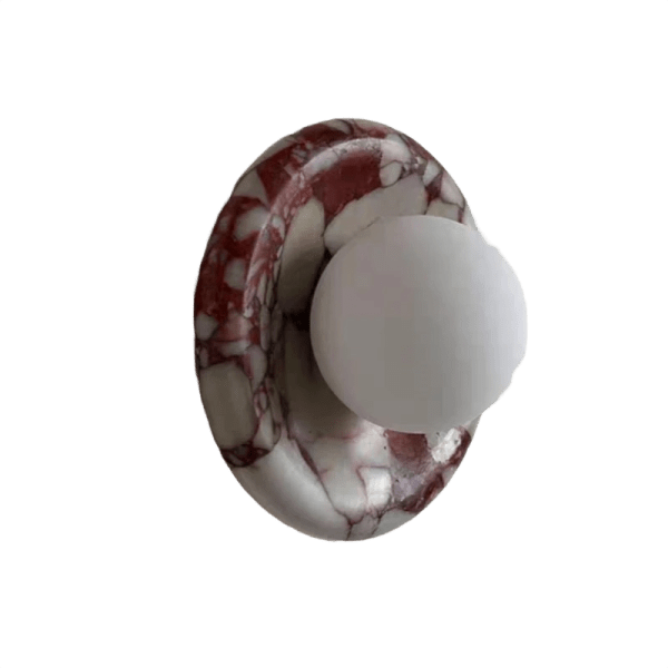 Borgue Stone Dish Marbled | Wall Sconce