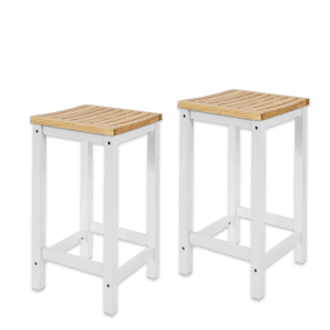 By SoBuy Set of 2 Wooden Bar Stools | Seating