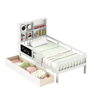 GOFLAME Single Size | Bed Frame [w/2 Storage Drawers]