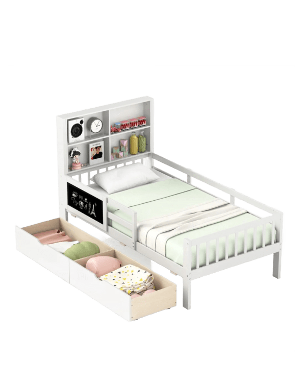 GOFLAME Single Size | Bed Frame [w/2 Storage Drawers]