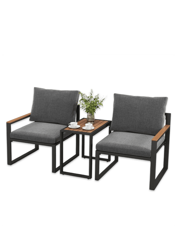 GOFLAME 3Pcs Patio Chairs and table | Furniture Set