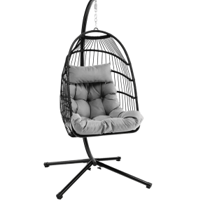 GOFLAME Hanging Swing Egg Chair Hammock | Chair [W/ Stand & Dust Cover]