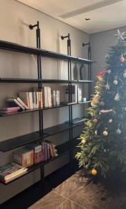 Industrial Solid Wood Partition | Bookshelf photo review