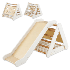 ERGOMASTER Indoor Wooden Triangle Climber 4 in 1 | Playroom
