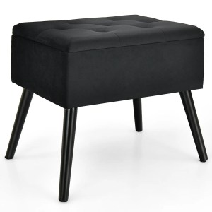 GOFLAME Velvet Storage Ottoman | Stool