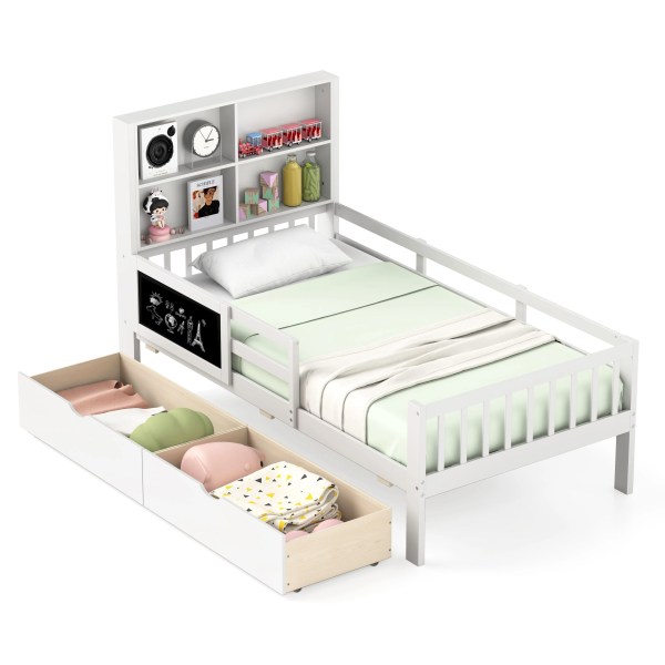 GOFLAME Single Size | Bed Frame [w/2 Storage Drawers]
