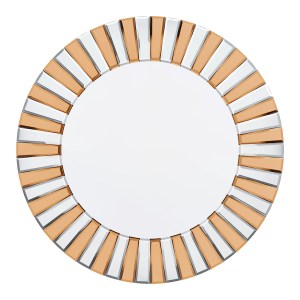 Round Sunburst Wall Mirror Bevelled Edge Glass | Mirror