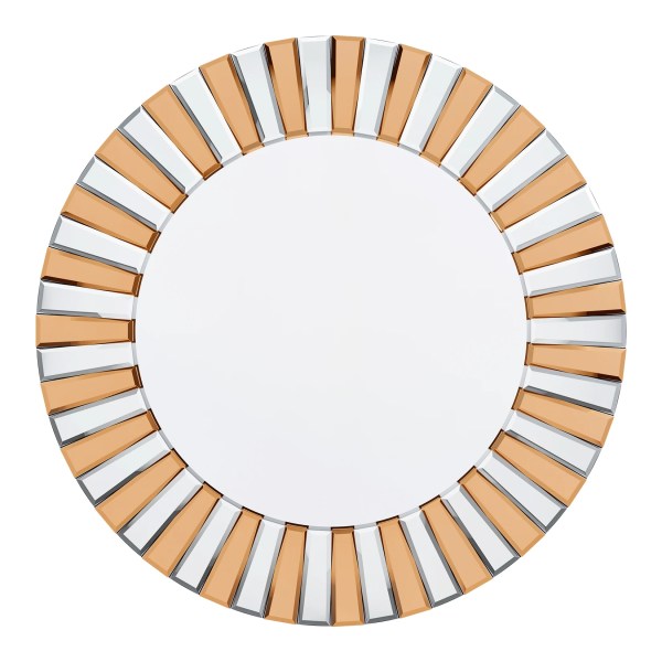 Round Sunburst Wall Mirror Bevelled Edge Glass | Mirror