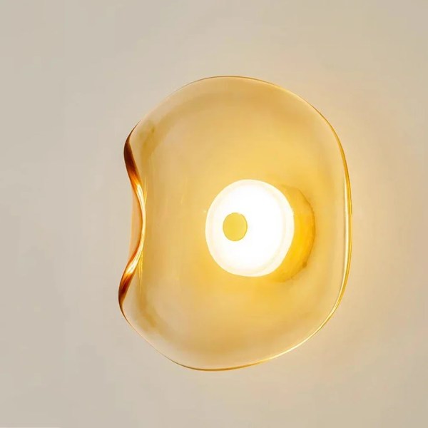 Dwindling Flame Glass | Wall Sconce